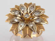 Appraisal: A Soviet Russian hallmarked ' ' standard approx carat gold