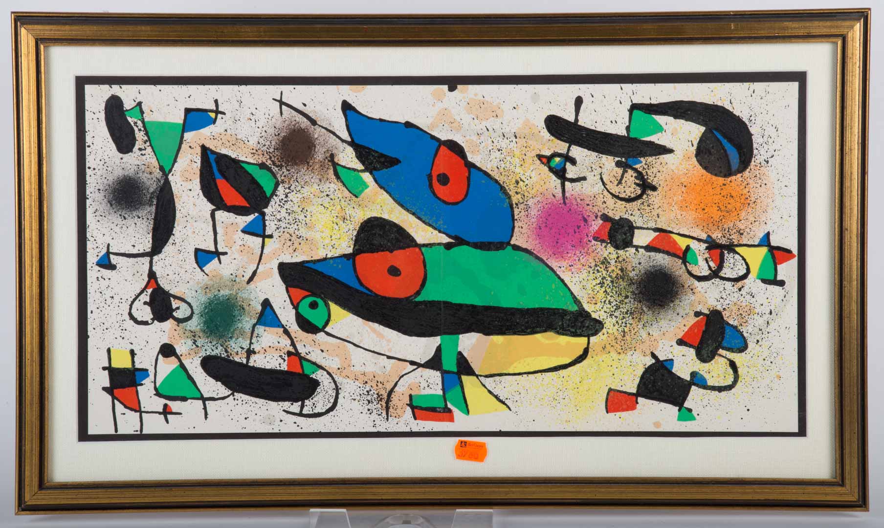 Appraisal: Joan Miro Color book plate framed