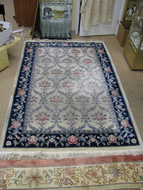 Appraisal: Persian knotted hand woven rug ' long by ' wide