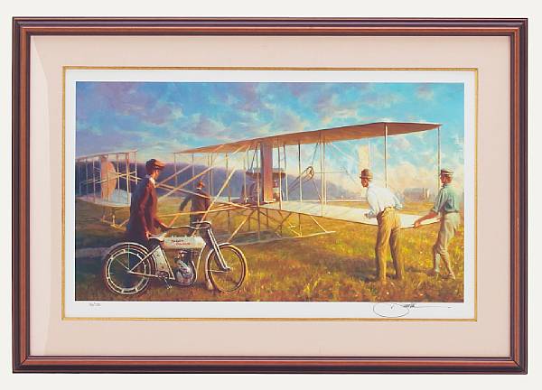 Appraisal: Innovation' after David Uhl print limited edition number depicting pioneers