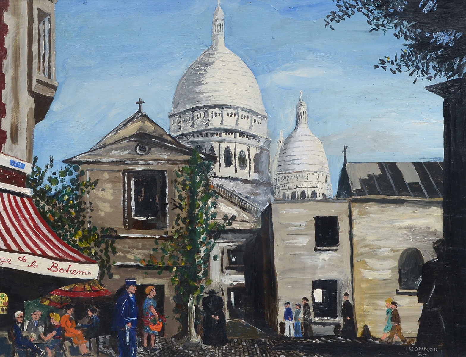 Appraisal: CONNOR William English th Century ''Sacre Coeur'' Oil Masonite ''