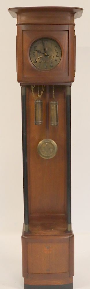 Appraisal: Antique Tallcase Clock With Inlaid Case From a Larchmont home