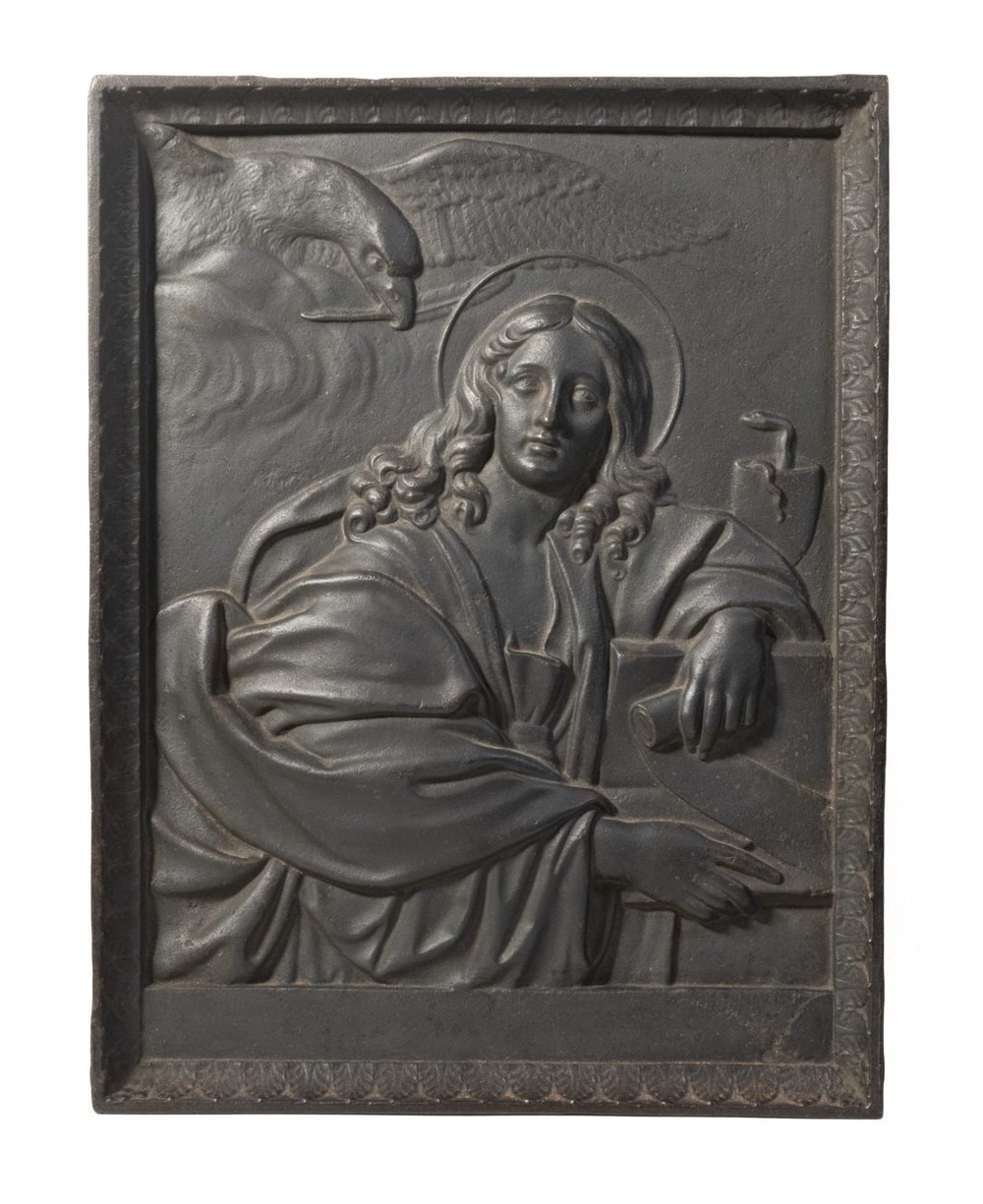 Appraisal: MID TH C ITALIAN CAST IRON BAS RELIEF PLAQUE OF