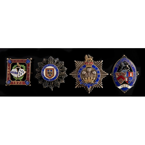 Appraisal: Four Royal Masonic Institution silver gilt and enamel jewels