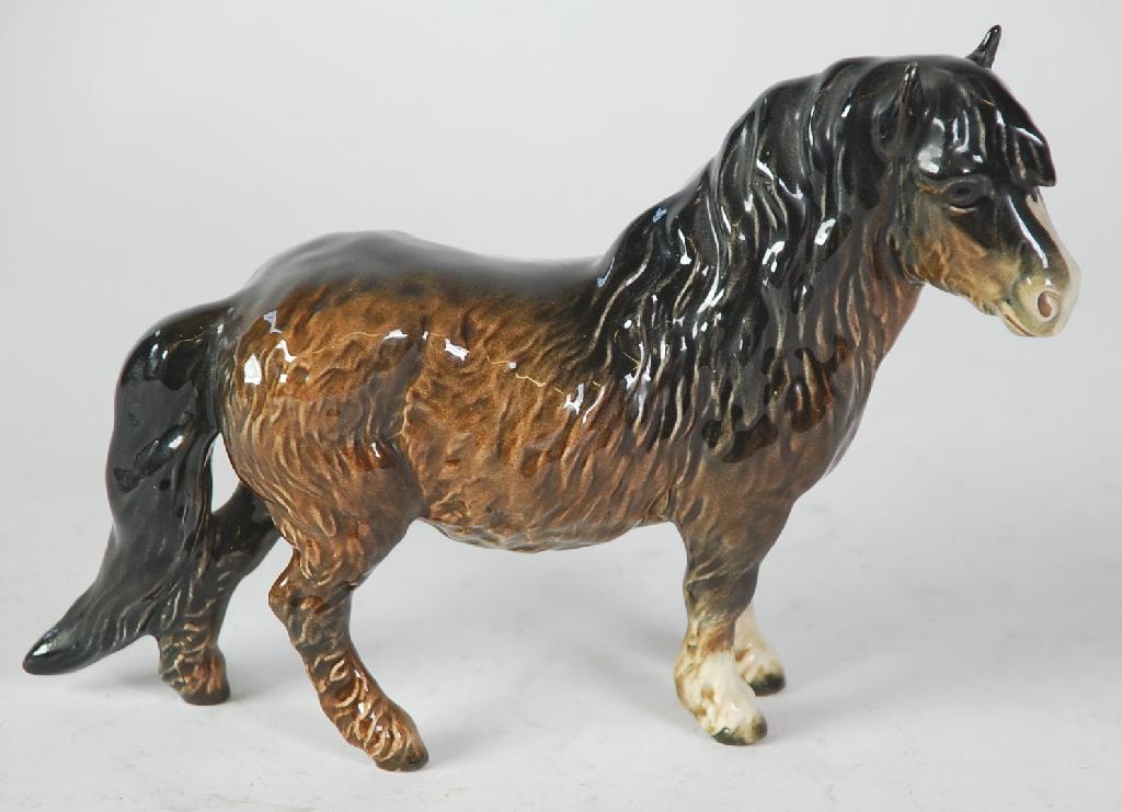 Appraisal: BESWICK POTTERY MODEL OF A SHETLAND PONY woolly Shetland mare