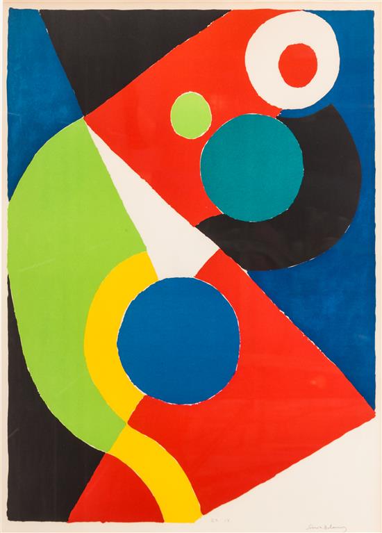 Appraisal: Sale Lot Sonia Delaunay Ukraine - Circus lithograph numbered EA