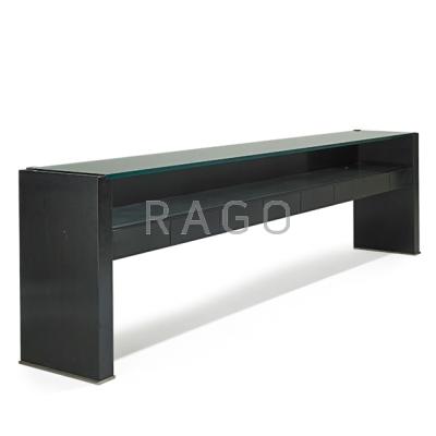 Appraisal: OSVALDO BORSANI - TECNO Console table Italy s Lacquered wood