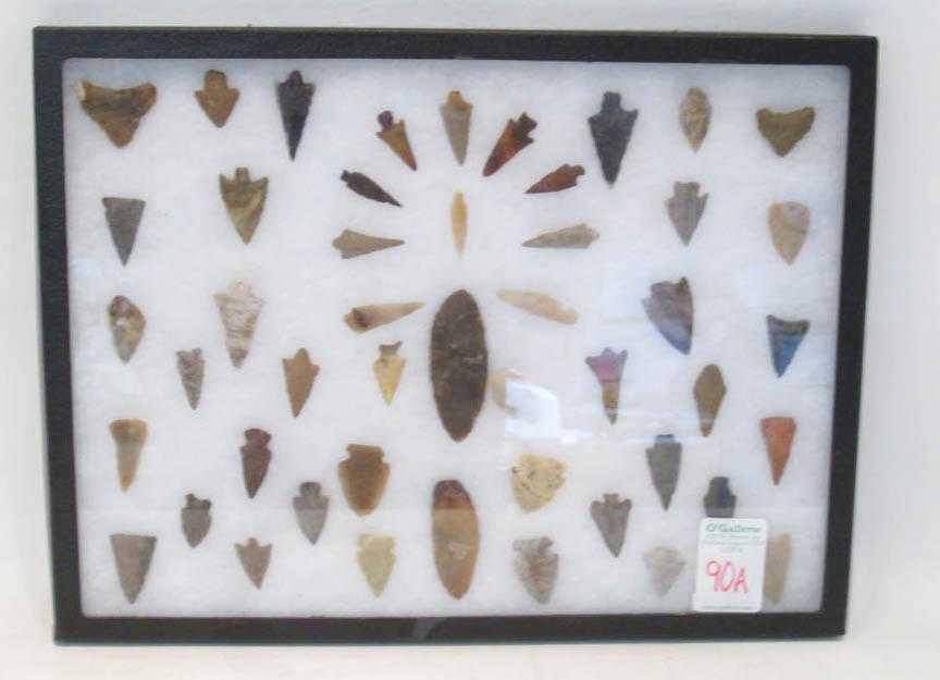 Appraisal: COLLECTION OF NORTHWEST NATIVE AMERICAN UPPER COLUMBIA RIVER ARROWHEADS hand