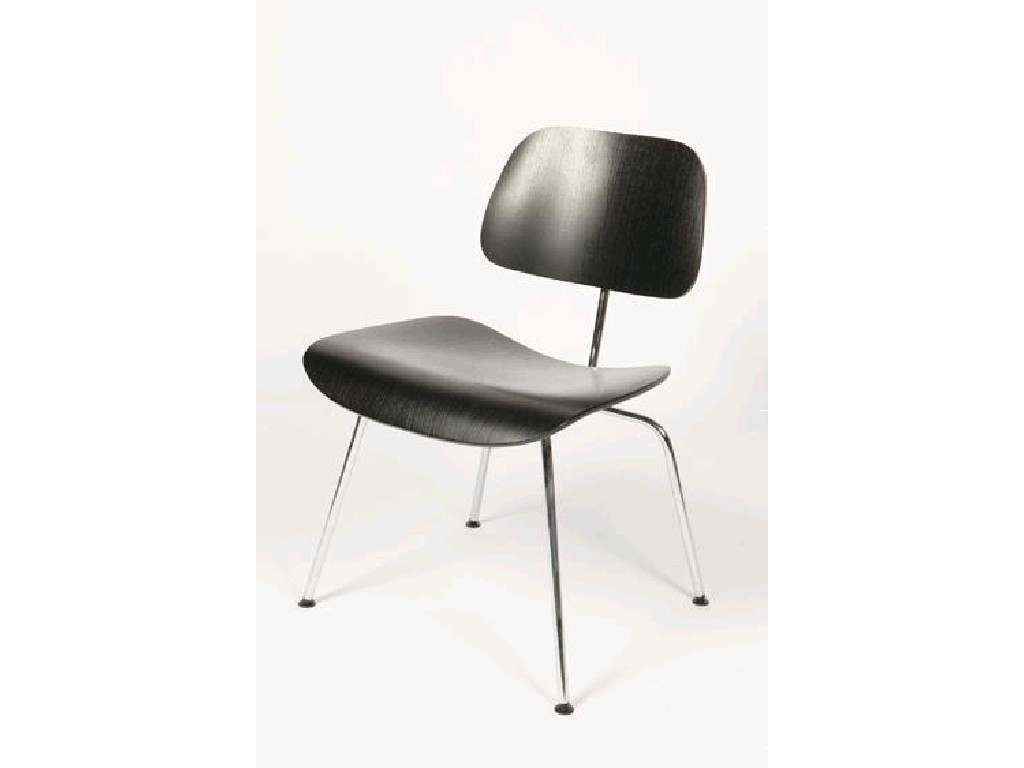 Appraisal: CHARLES AND RAY EAMES A DCM PLYWOOD GROUP CHAIR with