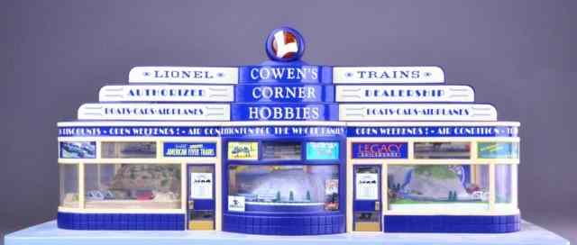 Appraisal: LIONEL COWEN'S CORNER HOBBY SHOPFeatures newly decorated interior detailed base