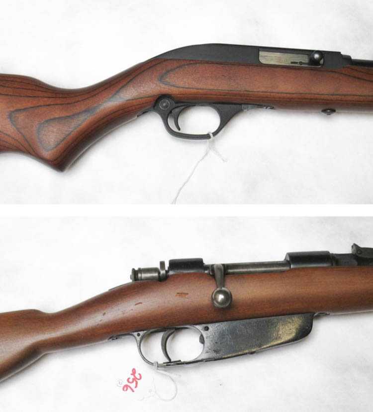 Appraisal: LOT OF TWO RIFLES Marlin model semi automatic lr caliber