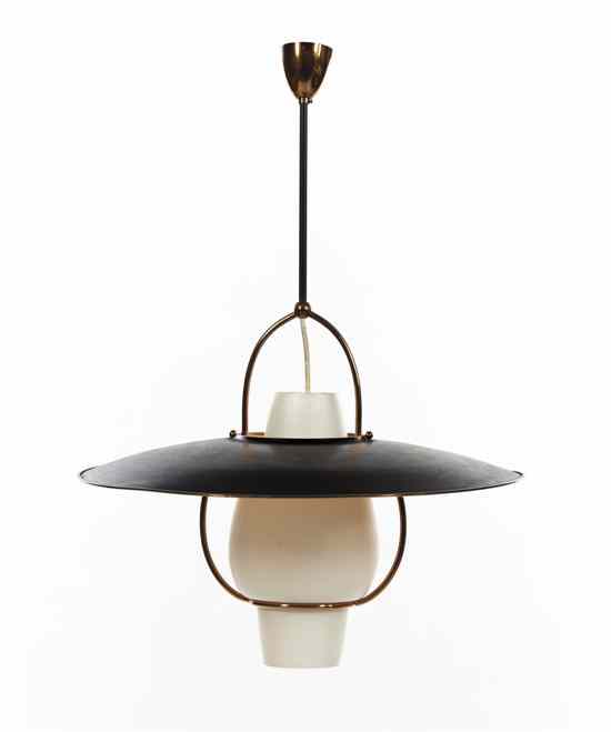 Appraisal: A Modern Danish Light Fixture having a disc form shade