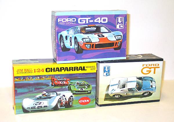 Appraisal: Grouping of Racecars Lot includes a variety of scaled boxed