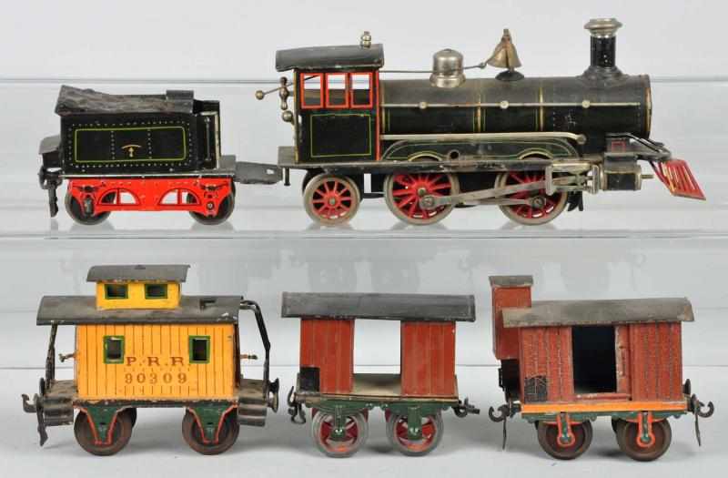 Appraisal: Marklin Steam Locomotive Freight Train Set Description German Gauge Handpainted