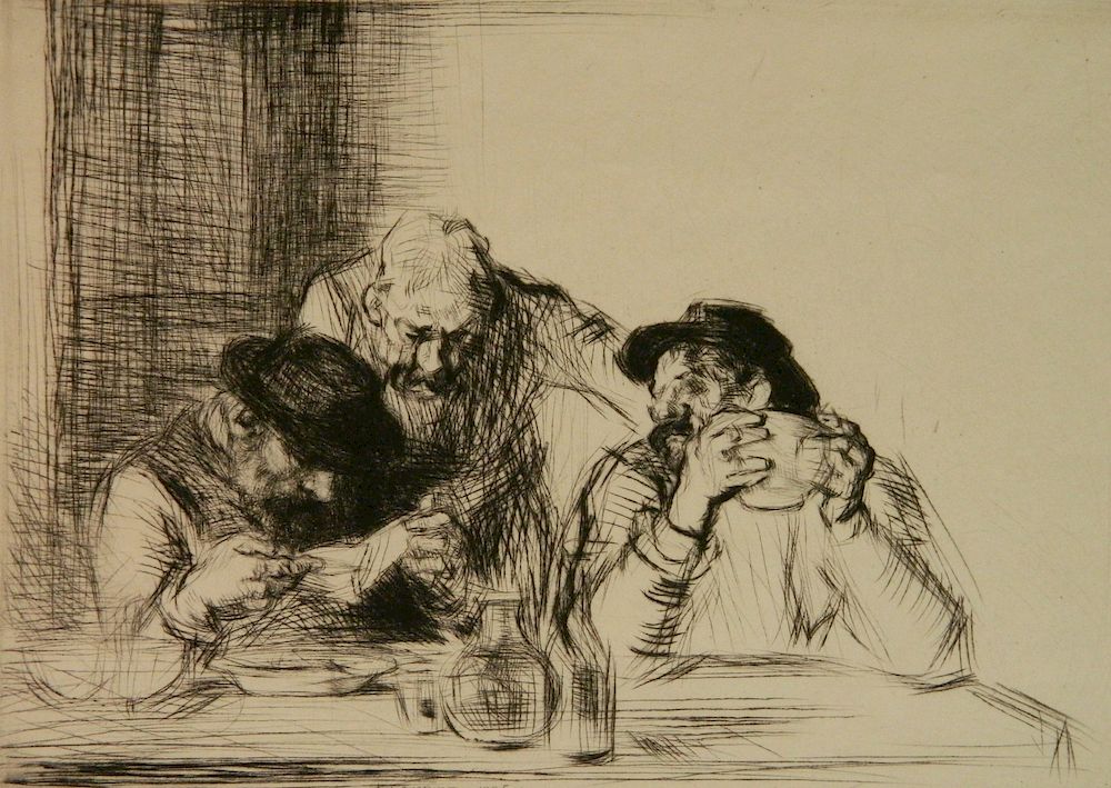 Appraisal: Edmund Blampied drypoint Edmund Blampied British - - ''The Doctor''