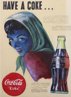 Appraisal: Original Coca-Cola Illustration th C Mixed media Inscription verso Image