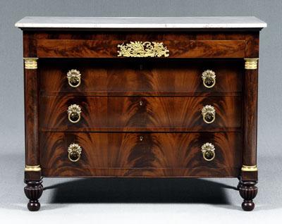 Appraisal: Lannuier classical marble-top commode important commode original white marble top