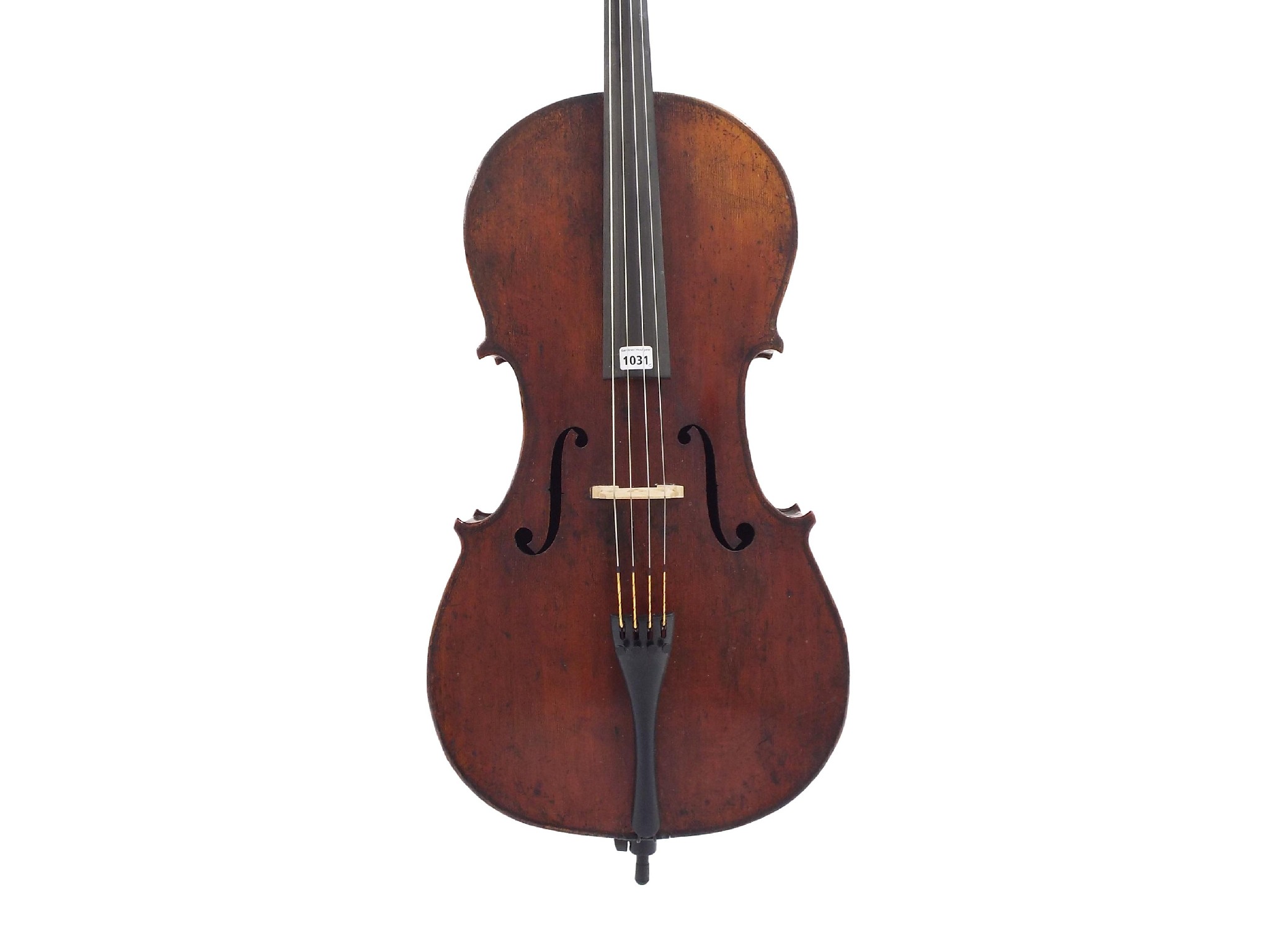 Appraisal: German violoncello of the Neuner Hornsteiner School circa the two