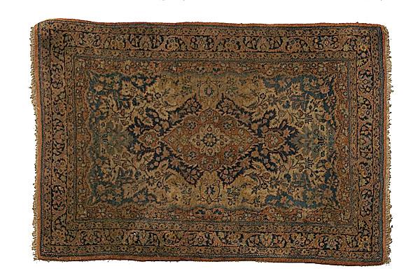 Appraisal: SMALL TABRIZ RUG Northwestern Iran th century central medallion on