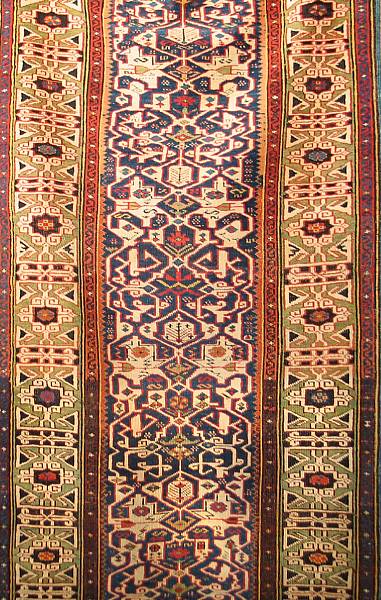 Appraisal: A Kuba runner caucasian late th century size approximately ft