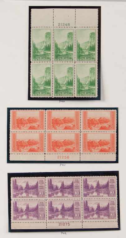 Appraisal: Selection of Airmail Definitive and Commemorative Plate Blocks Scott C