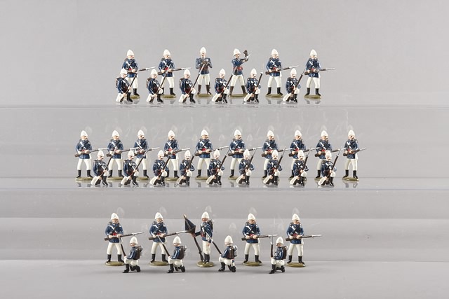 Appraisal: A similar lot of metal figures representing French Infantry Indo-China