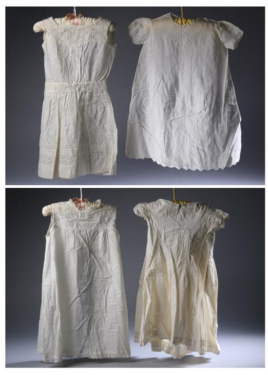 Appraisal: NINE PIECES OF CONTINENTAL CHILDREN'S CLOTHING th century Including four