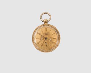 Appraisal: MATHEY K Yellow Gold Open Face Pocketwatch MATHEY K Yellow