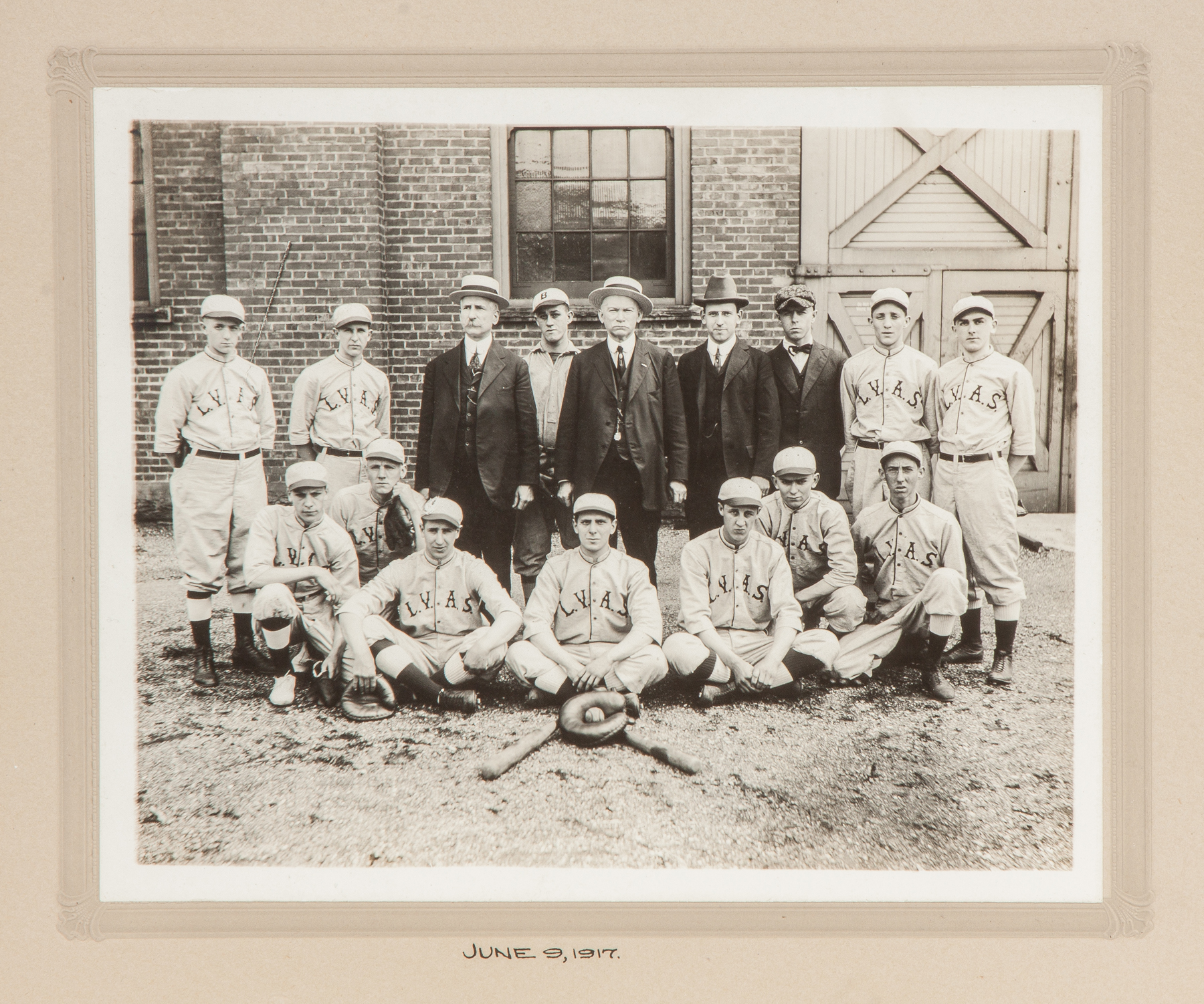 Appraisal: Photograph of a Baseball Team L V A S