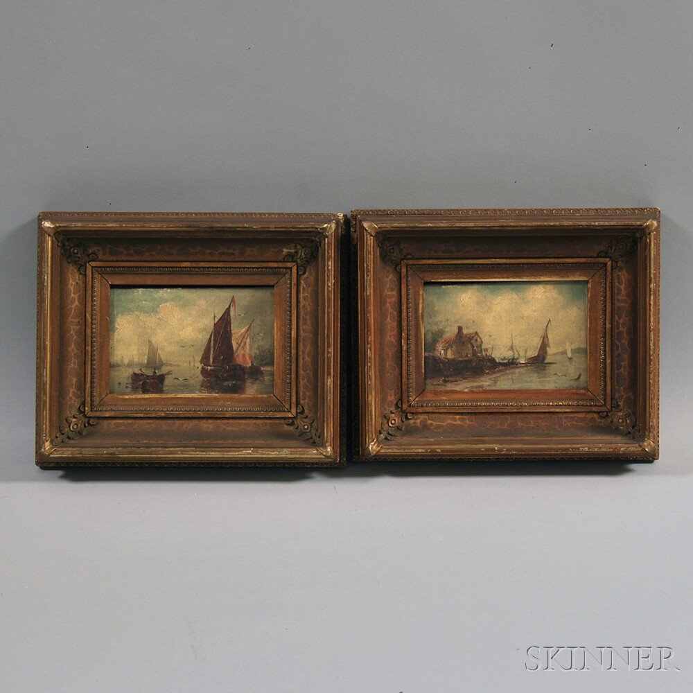 Appraisal: Robert S Austin American fl - Two Marine Scenes Both