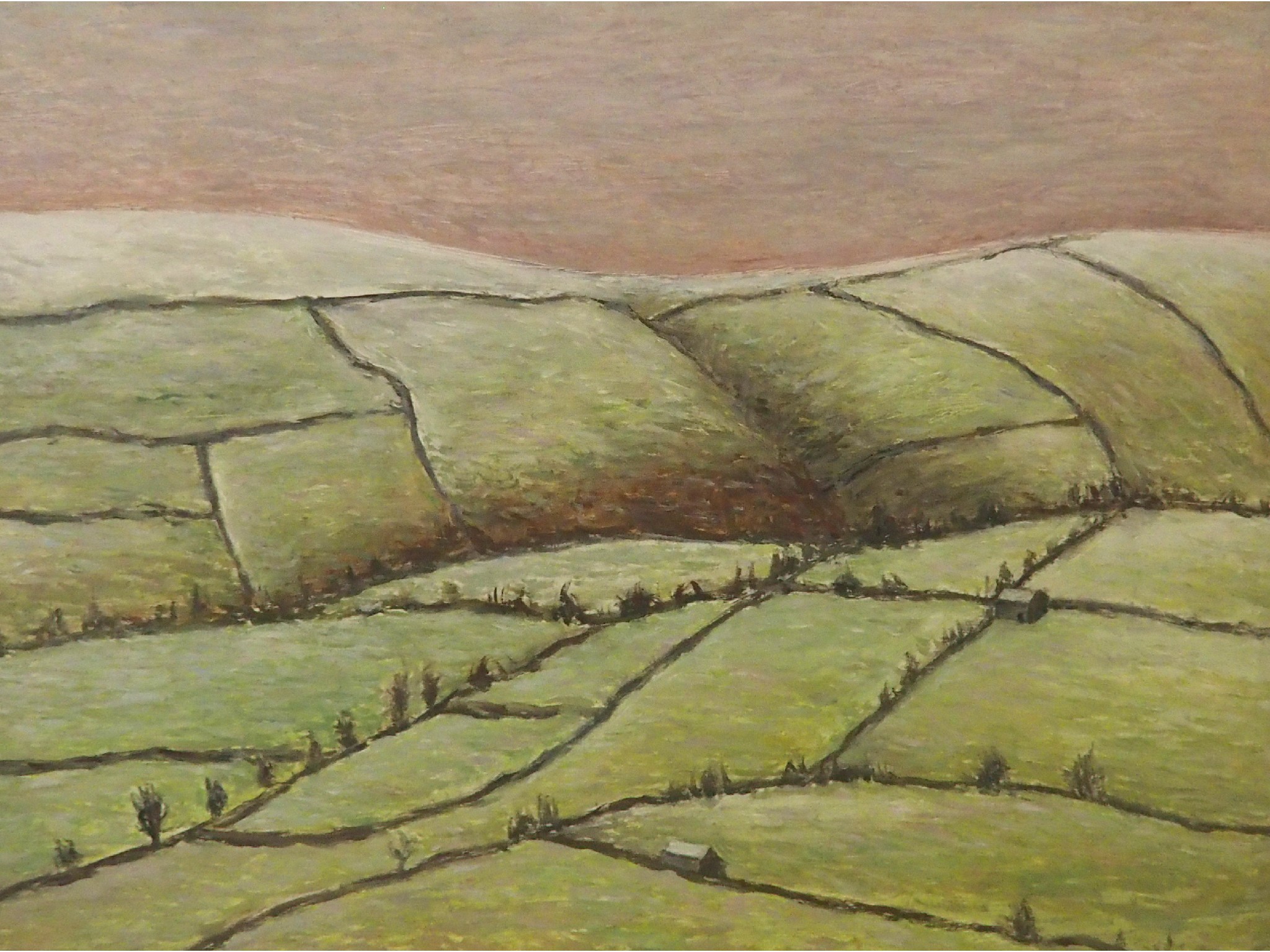 Appraisal: RUTH ADDINALL Rolling Fields inscribed with artist's name verso oil