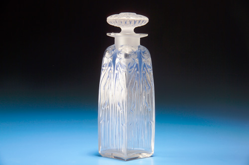 Appraisal: R LALIQUE Perfume bottle Quatre Cigales clear and frosted with