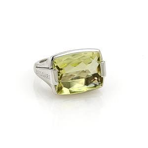 Appraisal: Bvlgari Bulgari Lemon Citrine k White Gold Ring Bvlgari Bulgari