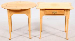 Appraisal: PINE OCCASIONAL TABLES PIECES PINE OCCASIONAL TABLES PIECES H The