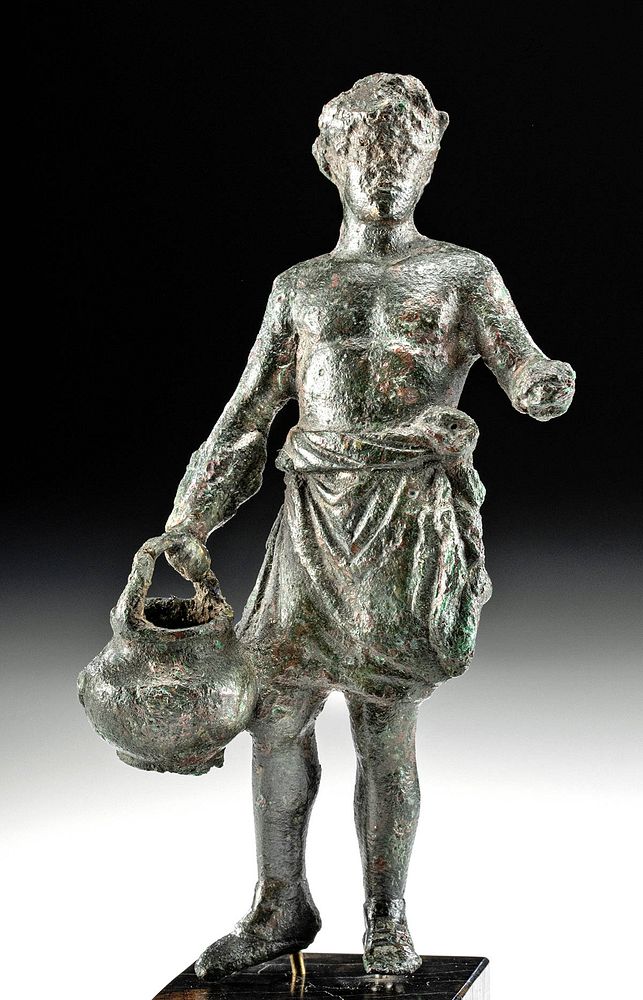 Appraisal: Roman Bronze Statue of a Male ex-Royal Athena Roman Imperial