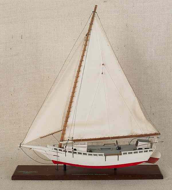 Appraisal: Pond model of the sailboat Carrie Price h w