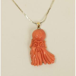 Appraisal: kt Coral Necklace kt Coral Necklace Pendant marked k Gross