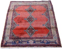 Appraisal: Antique Angelis Carpet An antique Angelis carpet with a soft