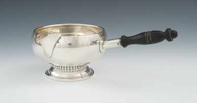 Appraisal: A Sterling Silver Brandy Warmer by Amston Sterling Company Footed