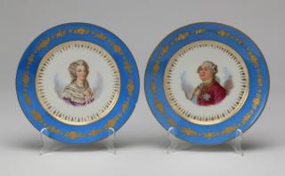 Appraisal: th c Sevres style portrait plates Pair of th century