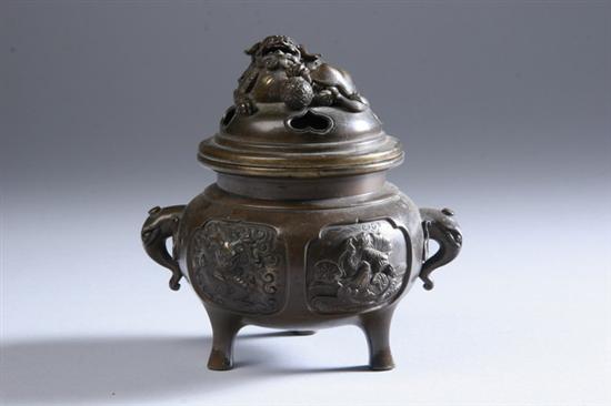 Appraisal: CHINESE BRONZE INCENSE BURNER - in high