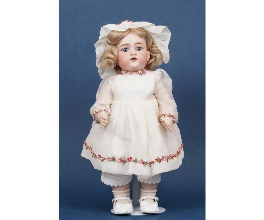 Appraisal: German G B bisque head doll with molded body h