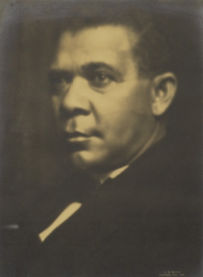 Appraisal: CORNELIUS M BATTEY - Booker T Washington Silver print circa