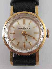 Appraisal: A lady's ''Eterna - Matic'' gold plated wrist watch with