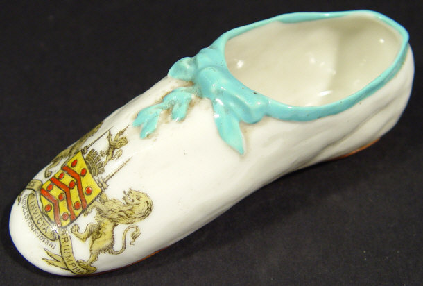 Appraisal: Goss crested china model of a shoe 'A copy of