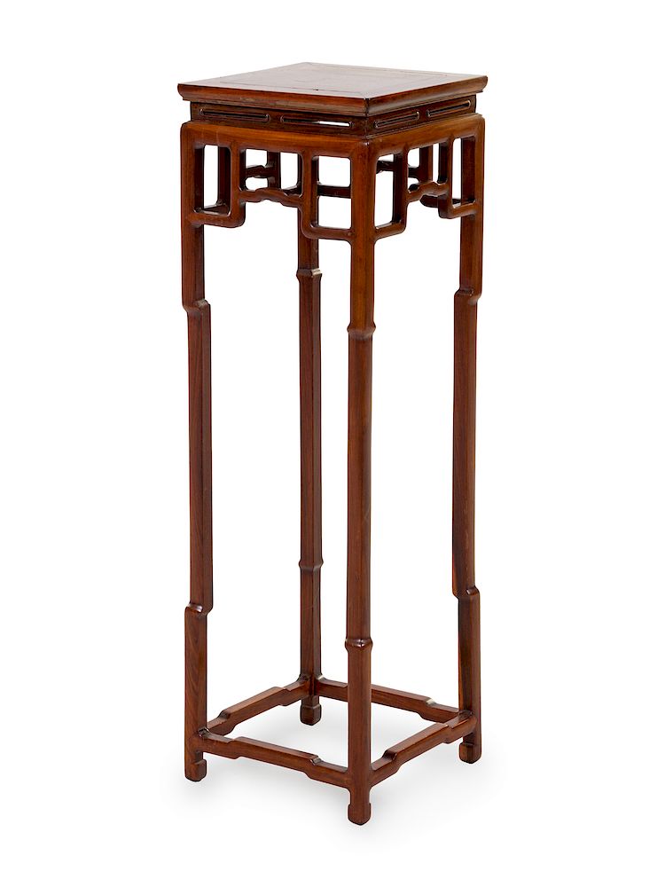 Appraisal: A Rosewood Square Side Stand Height x length x width