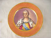 Appraisal: A Russian porcelain Kuznetsov plate painted with a portrait of