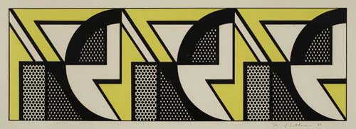 Appraisal: ROY LICHTENSTEIN Repeated Designs Color lithograph on Arches x mm