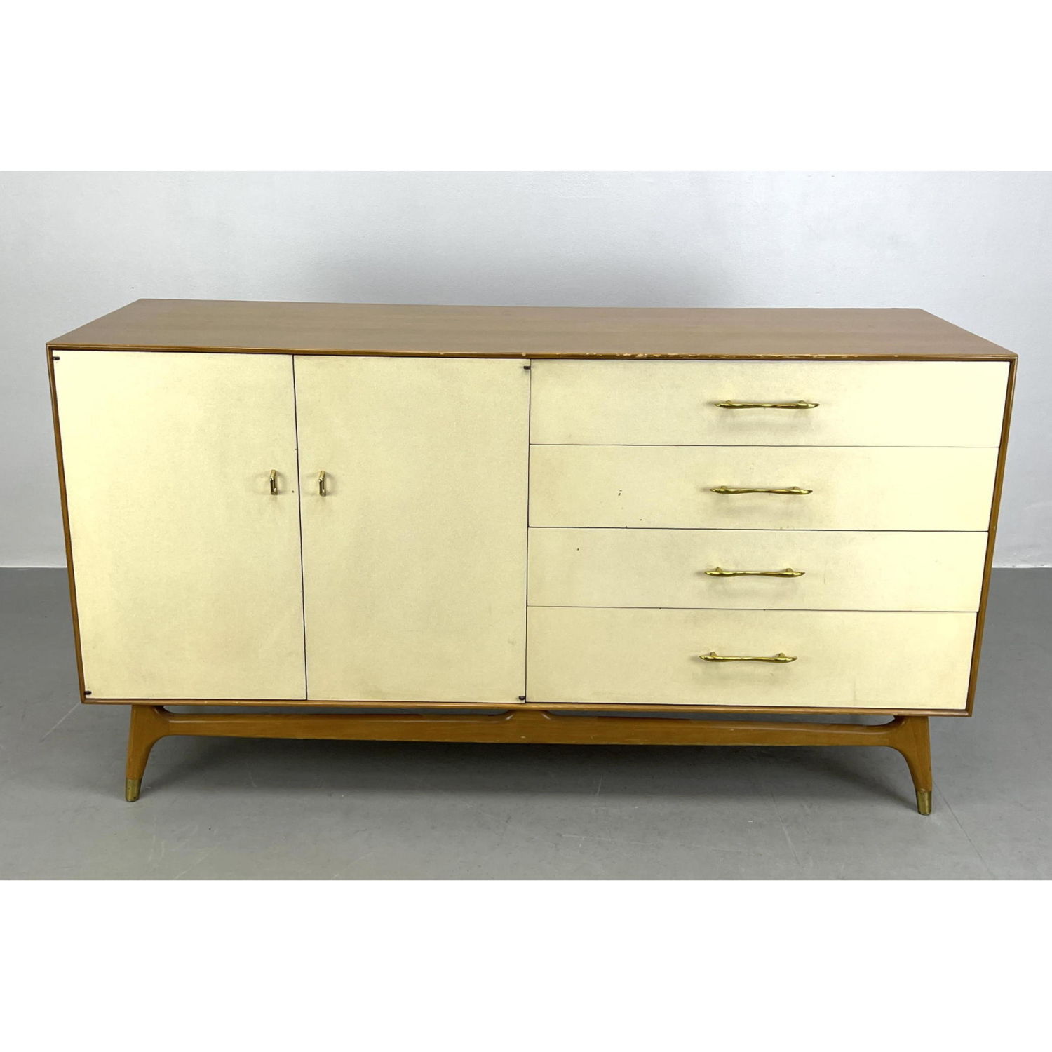 Appraisal: Rway Mid Century Modern Dresser Chest with tan front and