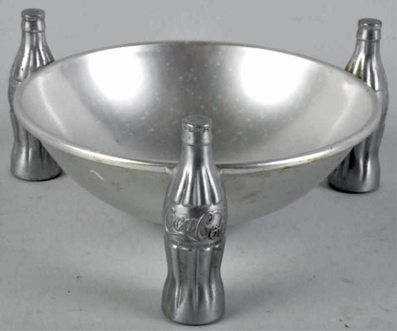 Appraisal: Metal Aluminum Coca-Cola Pretzel Bowl Description s A few very